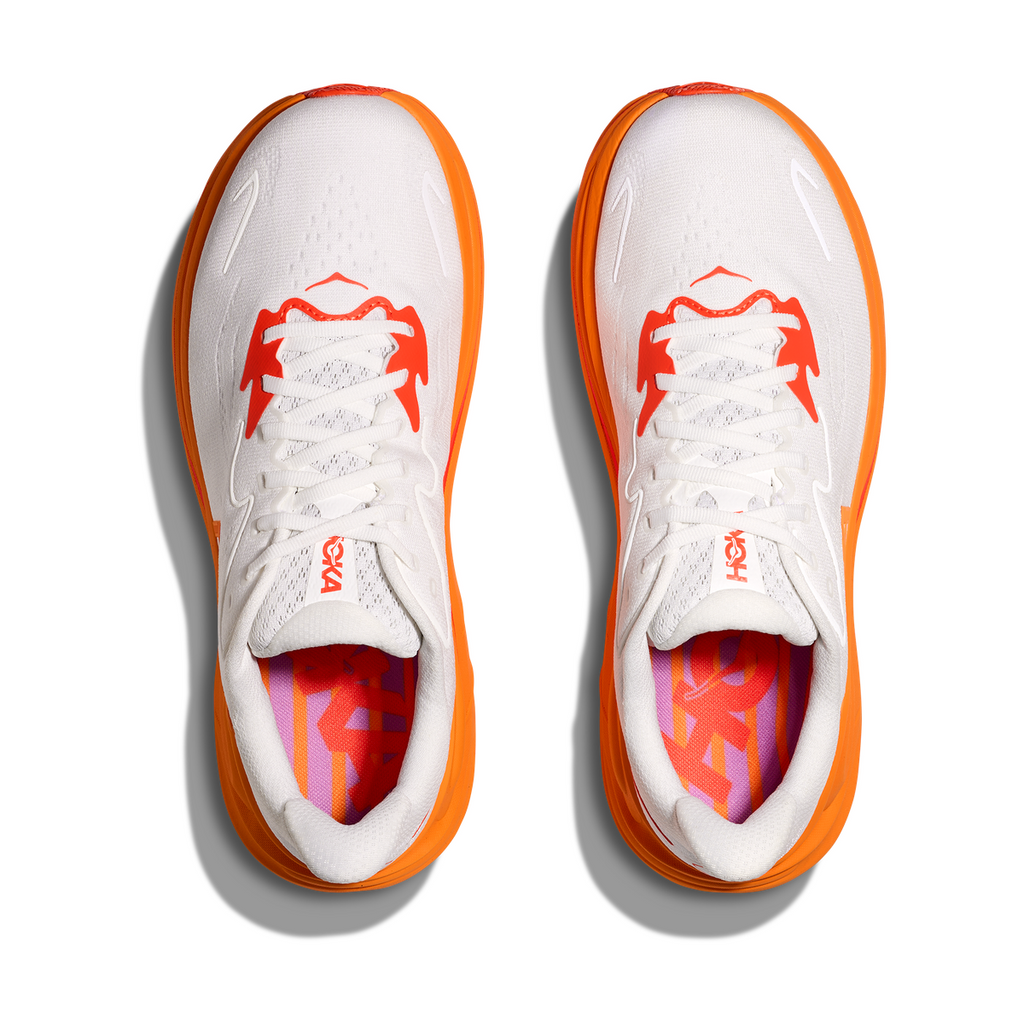 HOKA Clifton 10 Frost/Orange Zest Men's Running Shoes