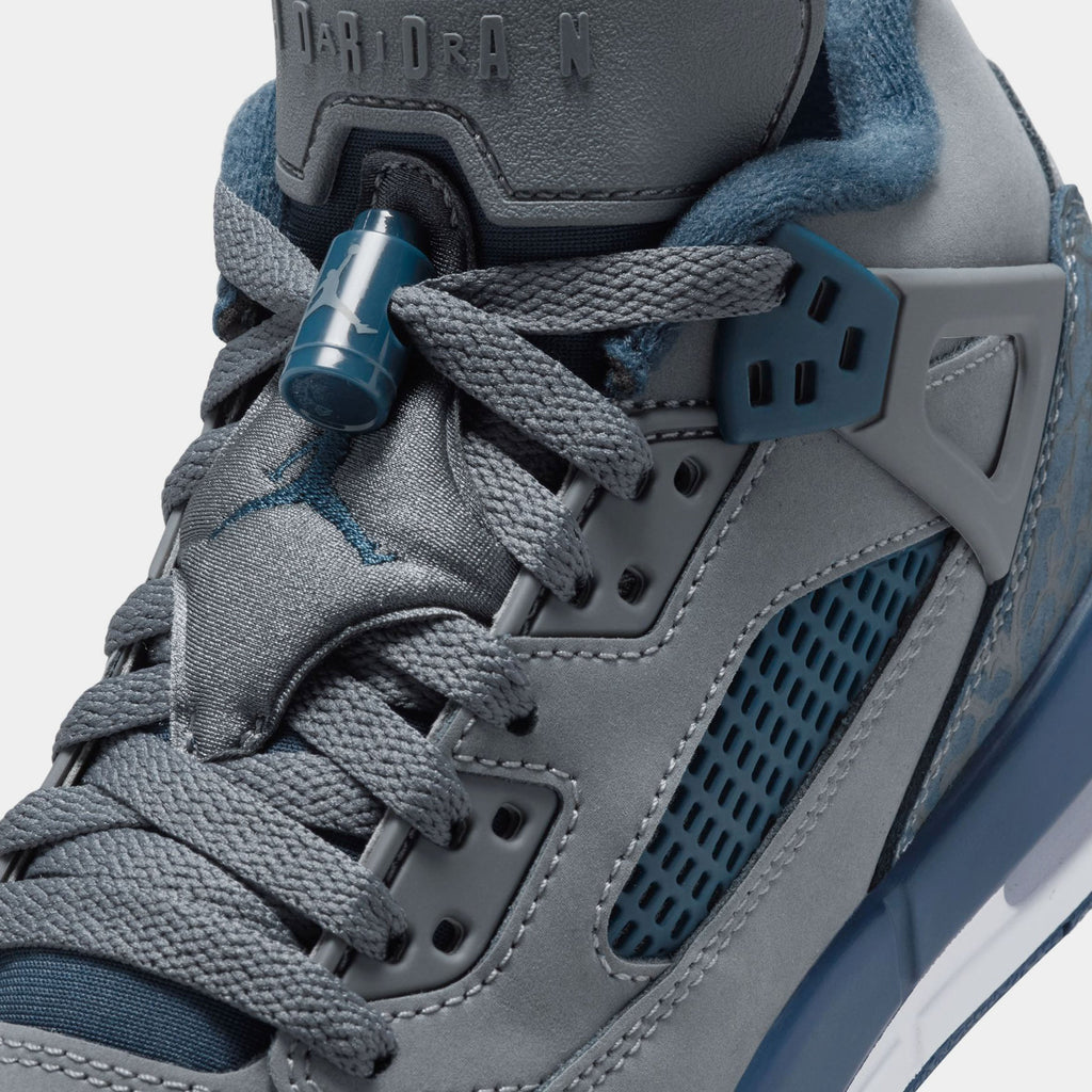 Spizike Low Flint Grade School Basketball Shoes (Flint/University Blue/White/Navy)