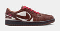 Air Jordan 1 Low Lunar New Year Womens Lifestyle Shoes (Light Chocolate/Light Chocolate/Black)