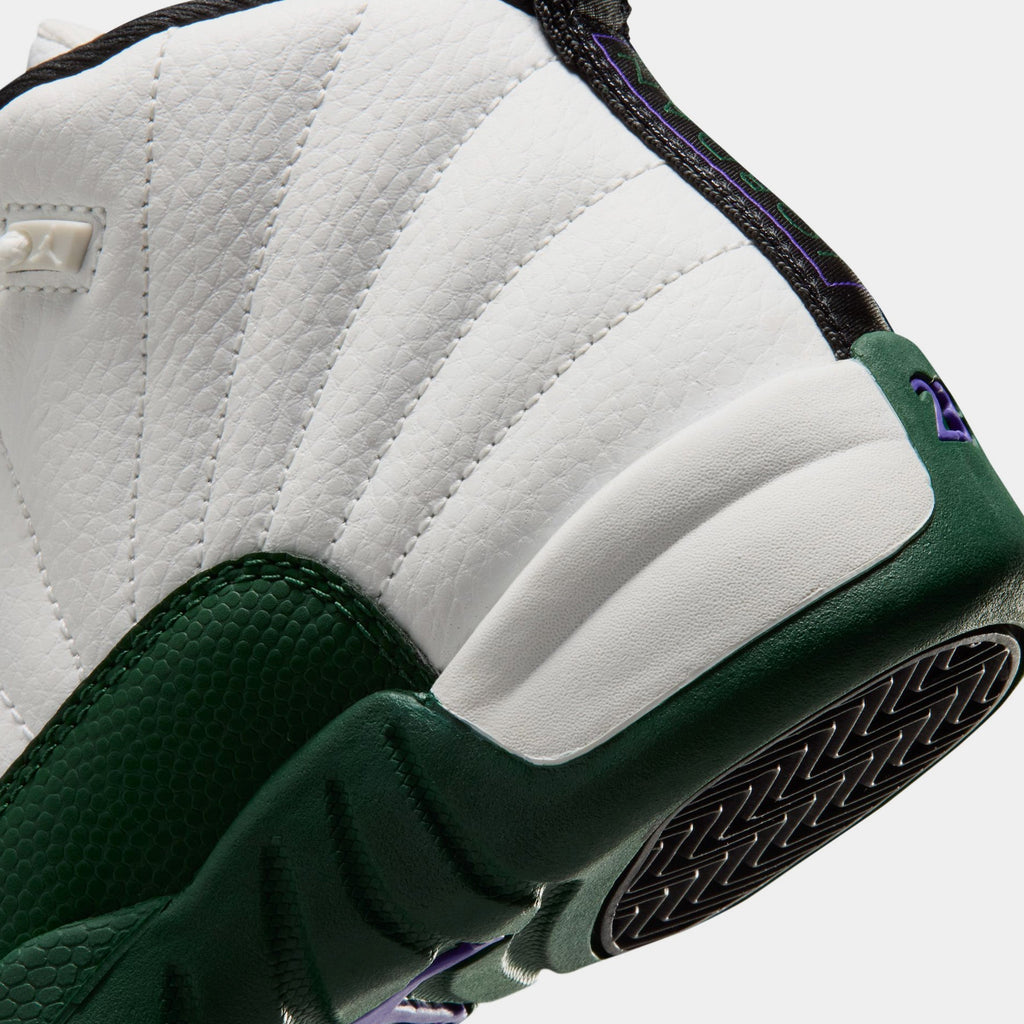 Air Jordan 12 Retro Idols Become Rivals Preschool Lifestyle Shoes (Summit White/Gorge Green/Fierce Pruple) Free Shipping