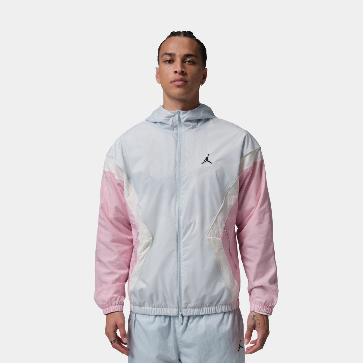 Brooklyn Hooded Draft Mens Jacket (Aura/Iced Carmine/Jade Aura/Black)