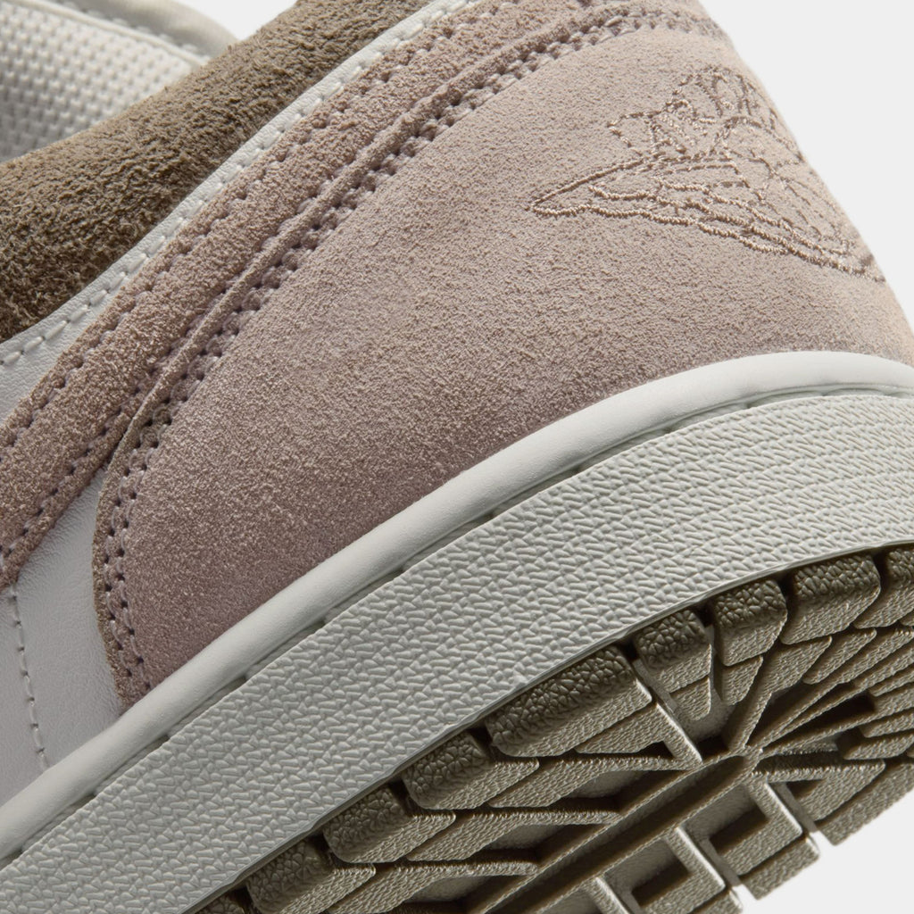 Air Jordan 1 Low Mens Lifestyle Shoes (Olive Grey/Summit White/Pale Ivory/Enigma Stone)