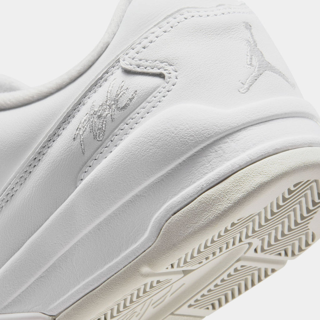 Flight Court Mens Basketball Shoes (White/Vast Grey)
