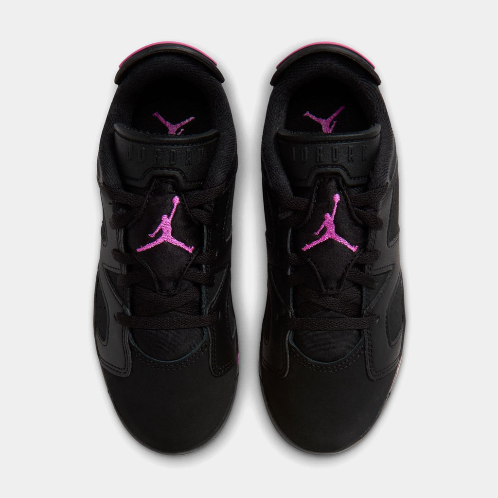 Air Jordan 6 Retro Fearless Preschool Lifestyle Shoes (Black/Laser Fushia/Pink Foam)
