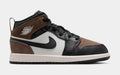 Air Jordan 1 Mid Black Palomino Preschool Lifestyle Shoes (Black/Phantom/Palomino/University Red)