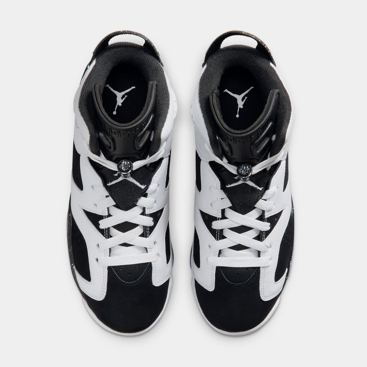Air Jordan 6 Retro Black And White Grade School Lifestyle Shoes (White/Black) Free Shipping