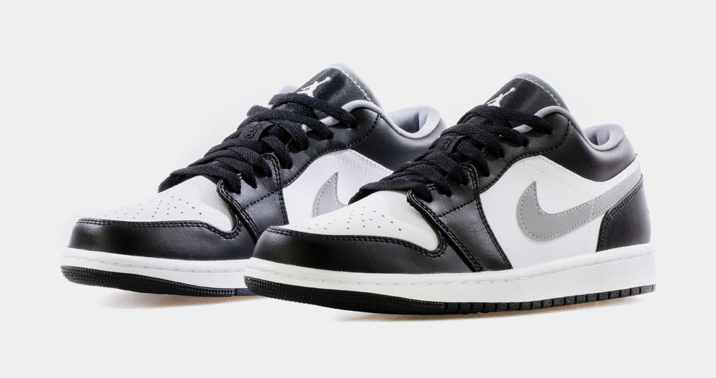 Air Jordan 1 Low Mens Lifestyle Shoes (Black/White/Particle Grey)