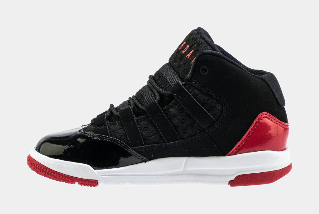 Max Aura Preschool Lifestyle Shoes (Black/Red)