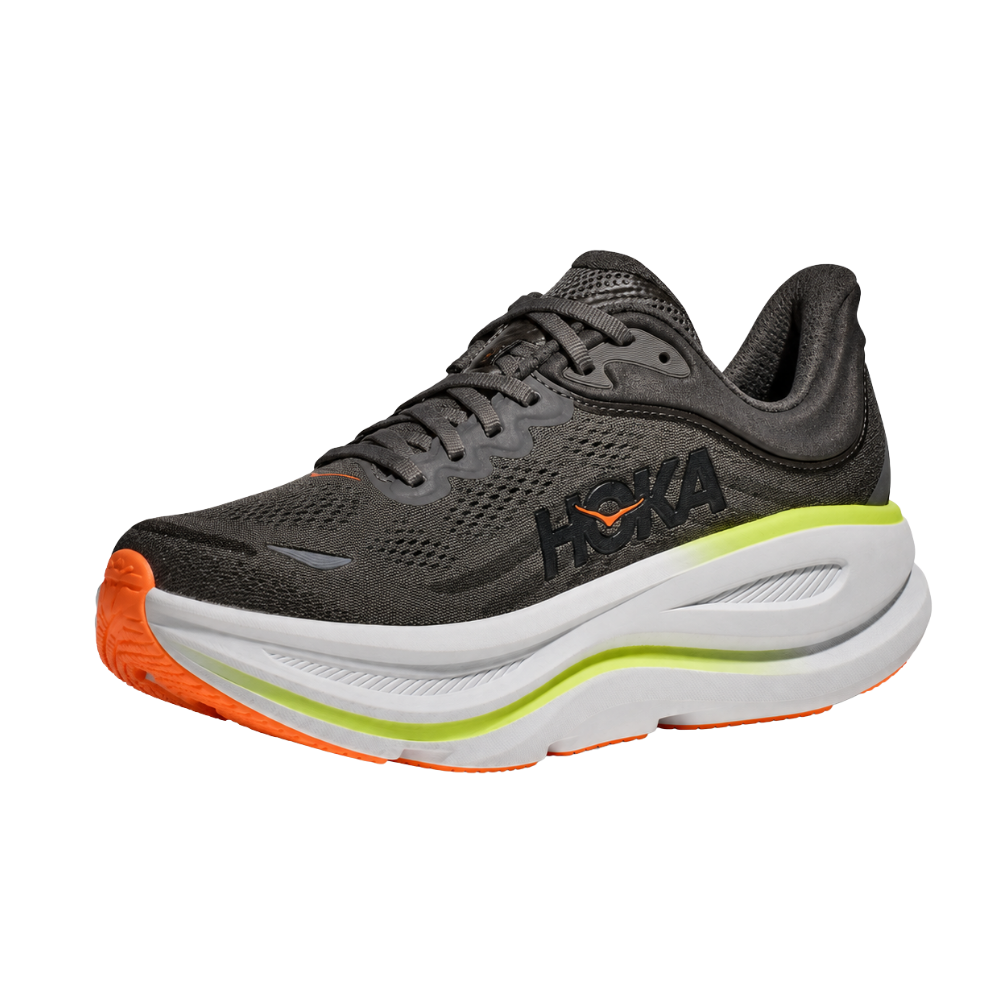HOKA Bondi 9 Asphalt Grey Gravel Men's Running Shoes