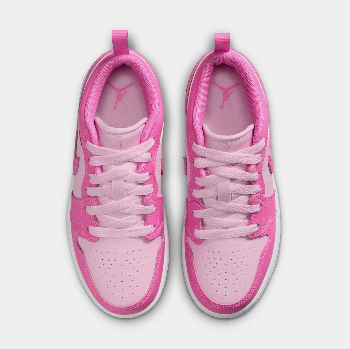 Jordan 1 Low Preschool Lifestyle Shoes (China Rose/Pink Foam/White)