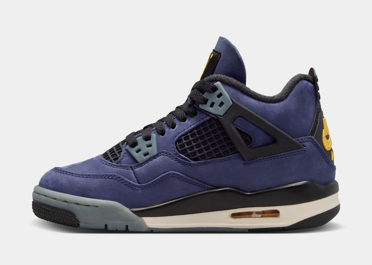 Air Jordan 4 Retro Imperial Purple Grade School Lifestyle Shoes (Imperial Purple/Multicolor/Multicolor)