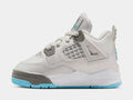 Air Jordan 4 Retro Blue Chill Infant Toddler Lifestyle Shoes (Photon Dust/Blue Chill/Flat Pewter/White)