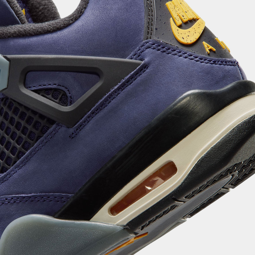 Air Jordan 4 Retro Imperial Purple Grade School Lifestyle Shoes (Imperial Purple/Multicolor/Multicolor)