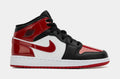 Air Jordan 1 Mid SE Grade School Lifestyle Shoes (Black/Varsity Red/White)