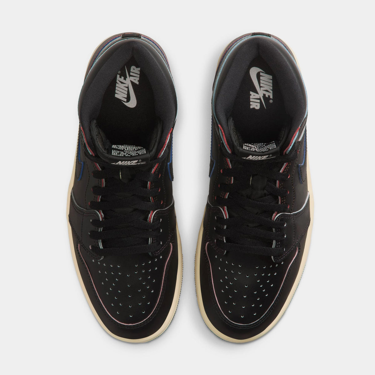 Air Jordan 1 Retro High OG Black and Muslin Mens Lifestyle Shoes (Black/Black Muslin)