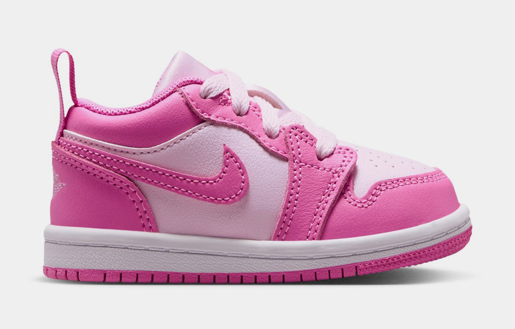 Jordan 1 Low Infant Toddler Lifestyle Shoes (China Rose/Pink Foam/White)