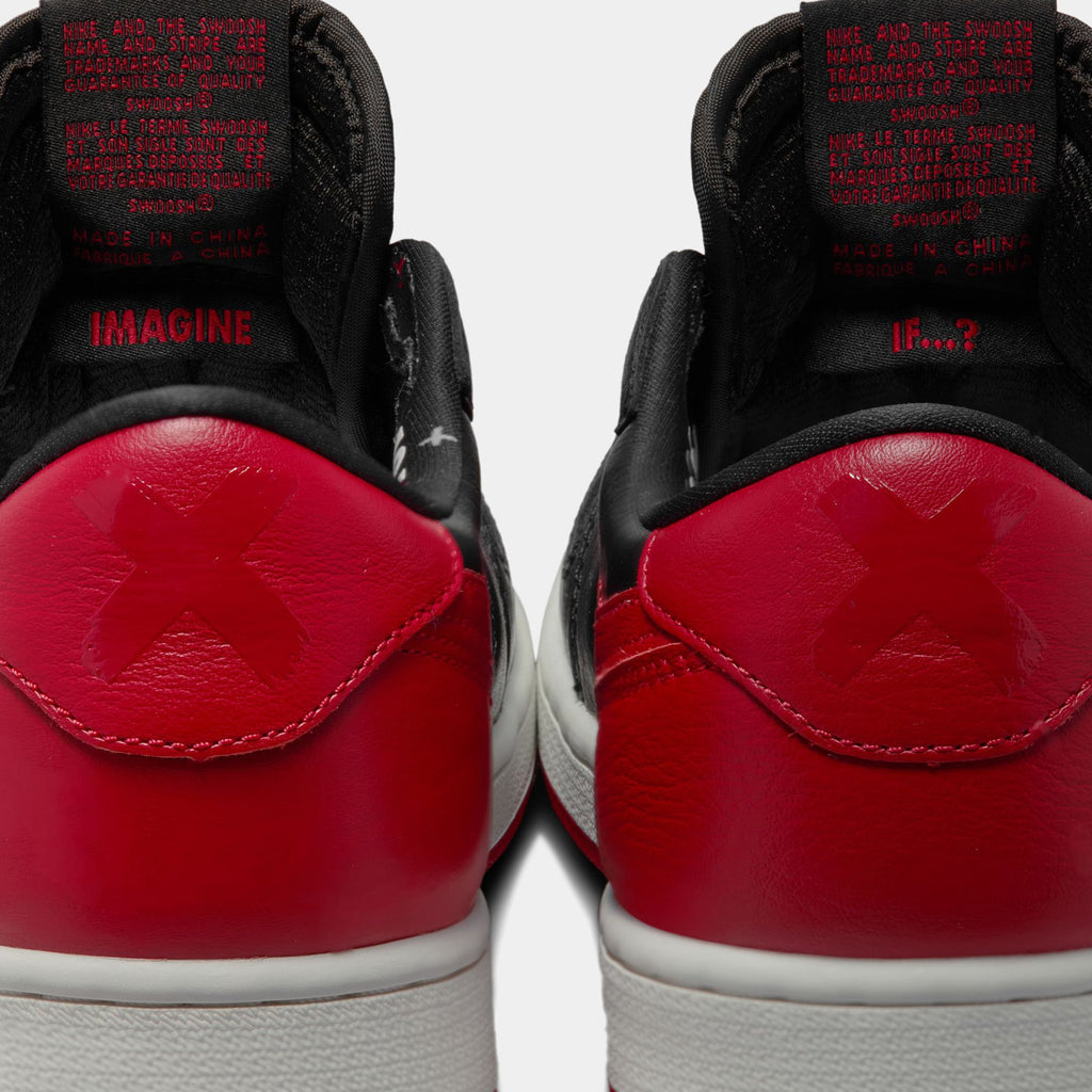 Air Jordan 1 Retro Low OG Banned Mens Lifestyle Shoes (Black/Black/Varsity Red/Summit White)