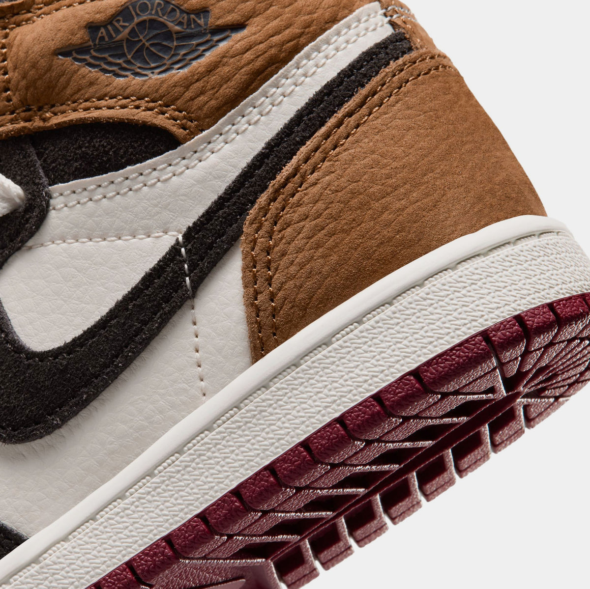 Air Jordan 1 Retro High OG Love Letter Preschool Lifestyle Shoes (Shadow Brown/Team Red/Light British Tan) Free Shipping