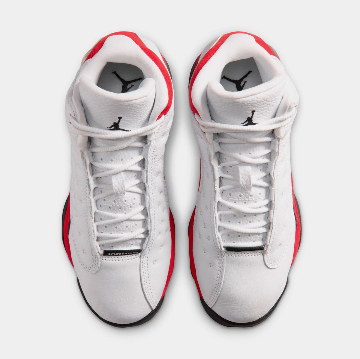 Air Jordan 13 Retro White And University Red Grade School Lifestyle Shoes (White/Black/True Red)