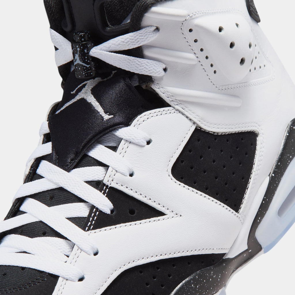 Air Jordan 6 Retro Black And White Mens Lifestyle Shoes (White/Black)