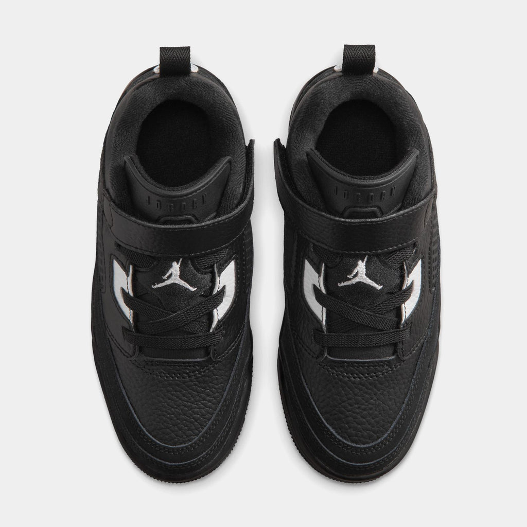 Spizike Low Preschool Basketball Shoes (Black/White/Anthracite/White)