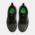 Air Jordan 1 Low Halloween Preschool Lifestyle Shoes (Black/Black/Scream Green/Dark Smoke Grey)