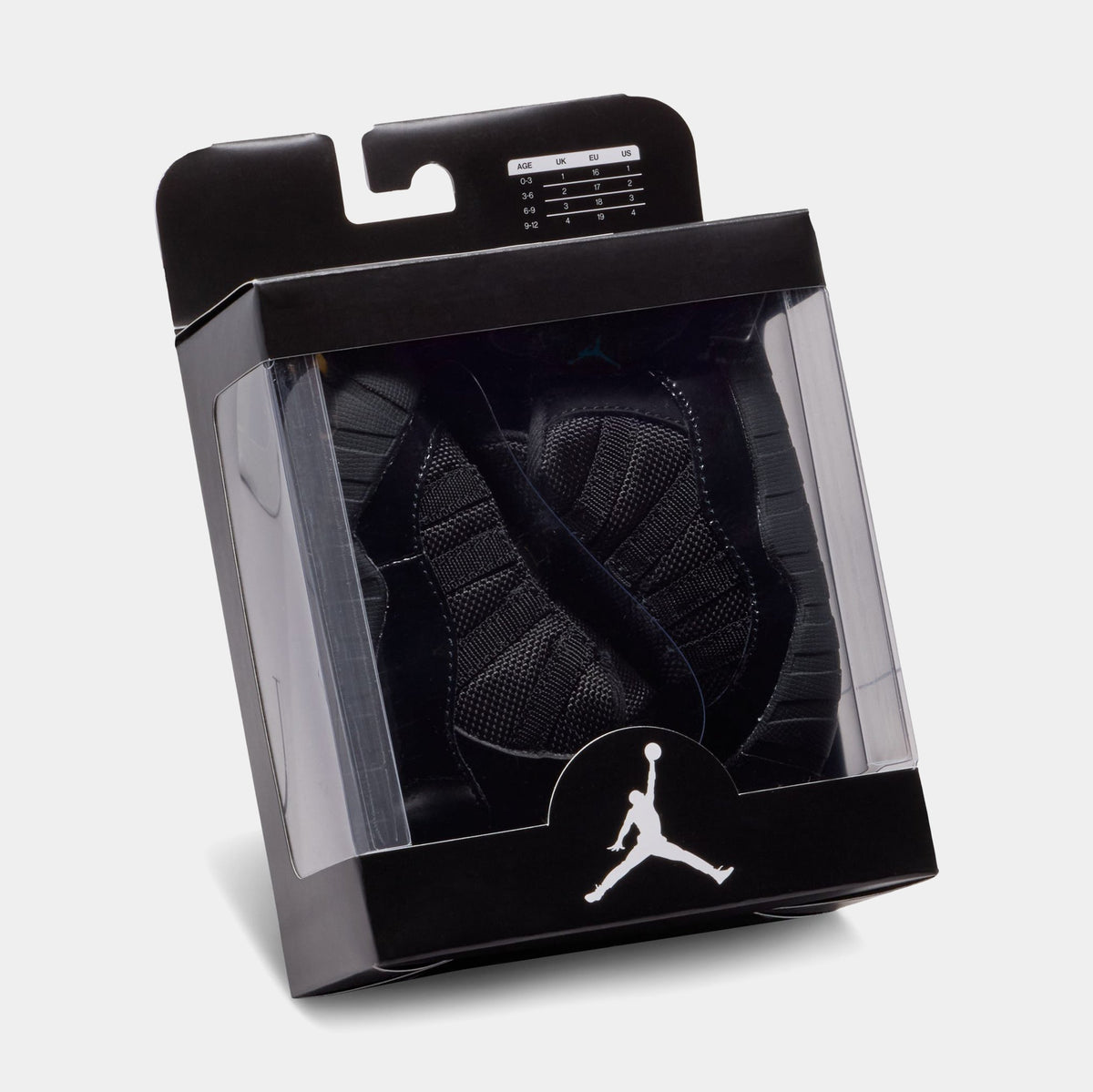 Air Jordan 11 Retro Gamma Infant Crib Bootie Lifestyle Shoes (Black/Gamma Blue/Varsity Maize)