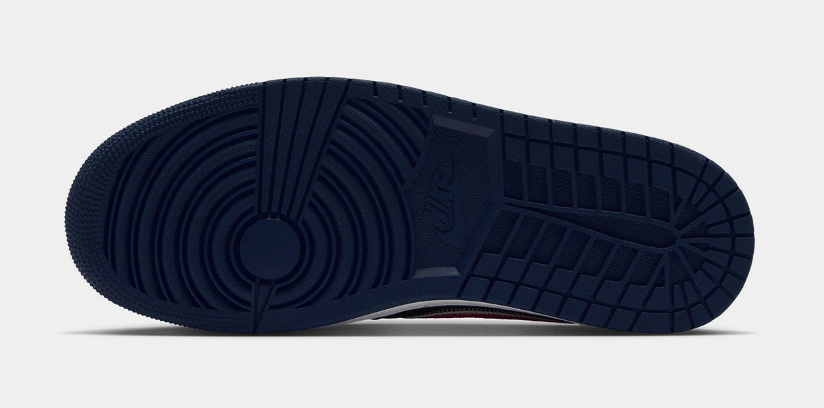 Air Jordan 1 Retro Low OG Howard Mens Lifestyle Shoes (College Navy/White/University Red)