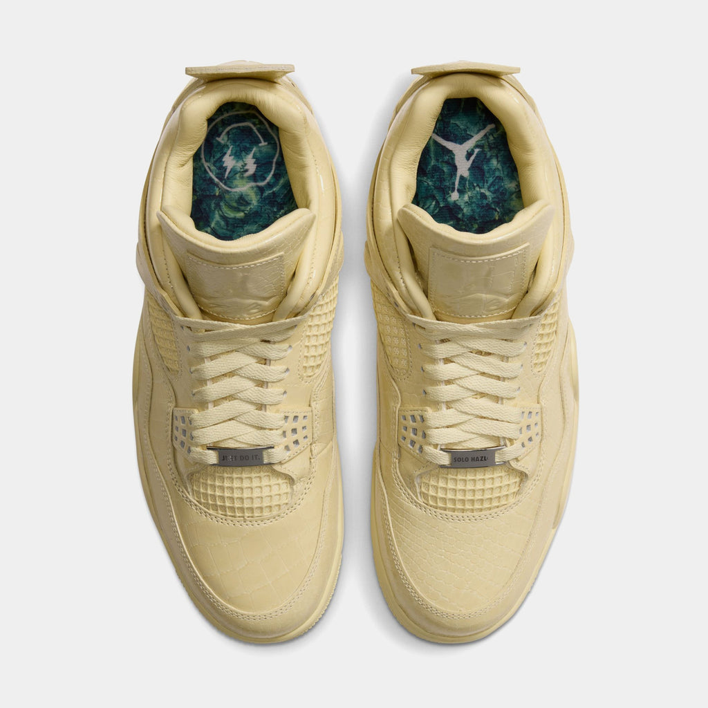 Air Jordan 4 Retro x J Balvin Amazonas Mens Lifestyle Shoes (Lemonade/Lemonade)