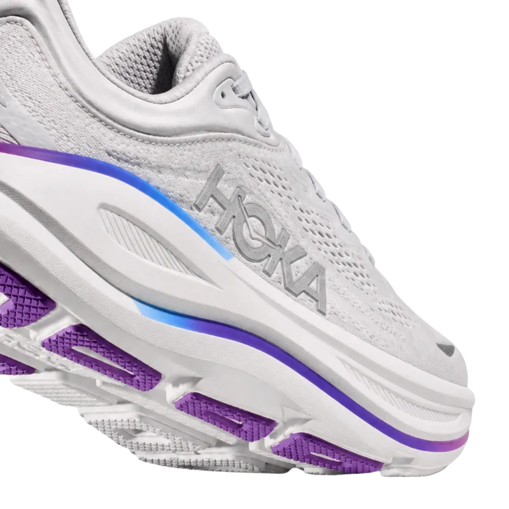 HOKA Bondi 9 Cosmic Grey White Women's Running Shoes