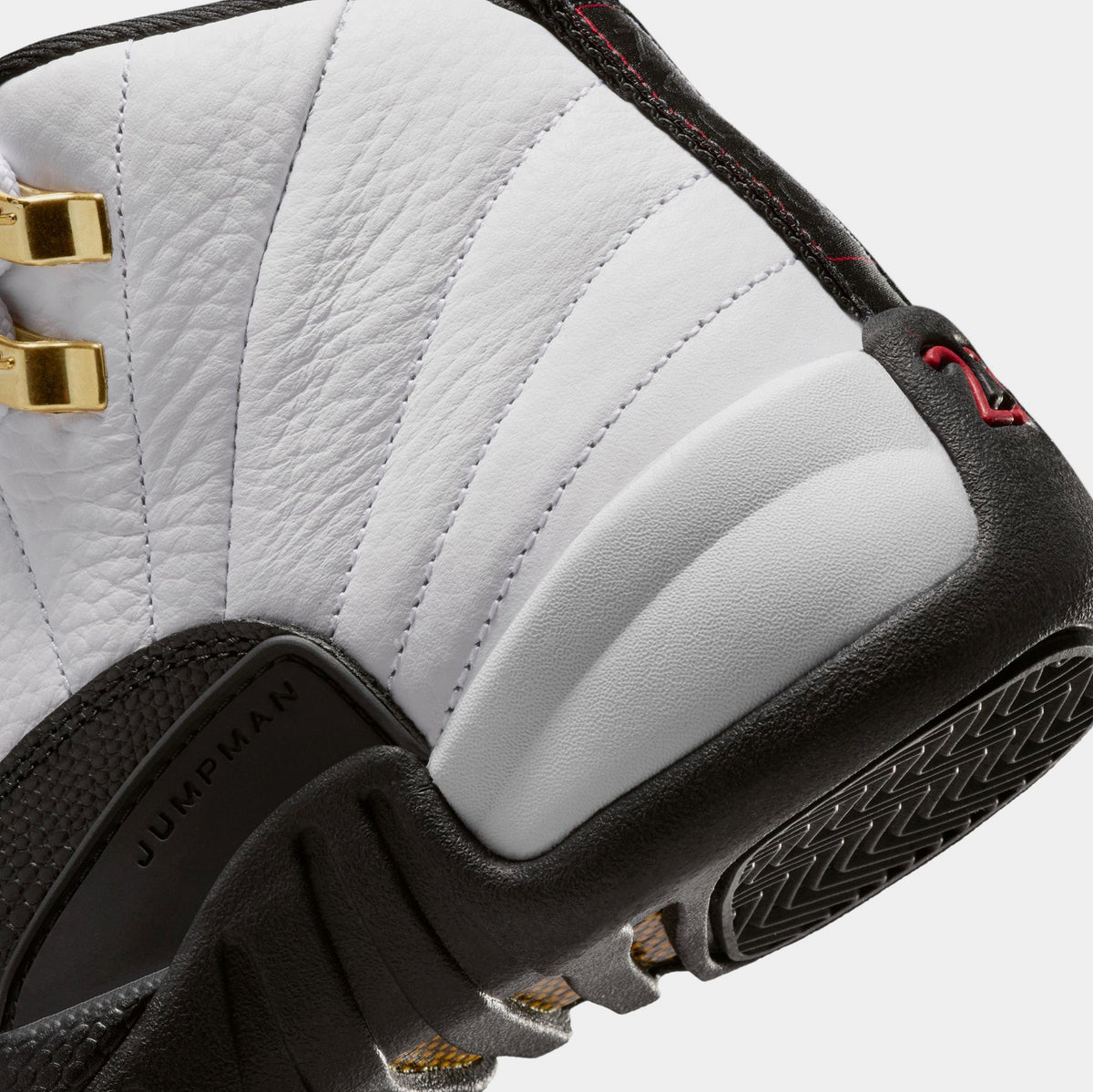Air Jordan 12 Retro Taxi Grade School Lifestyle Shoes (White/Black Taxi)