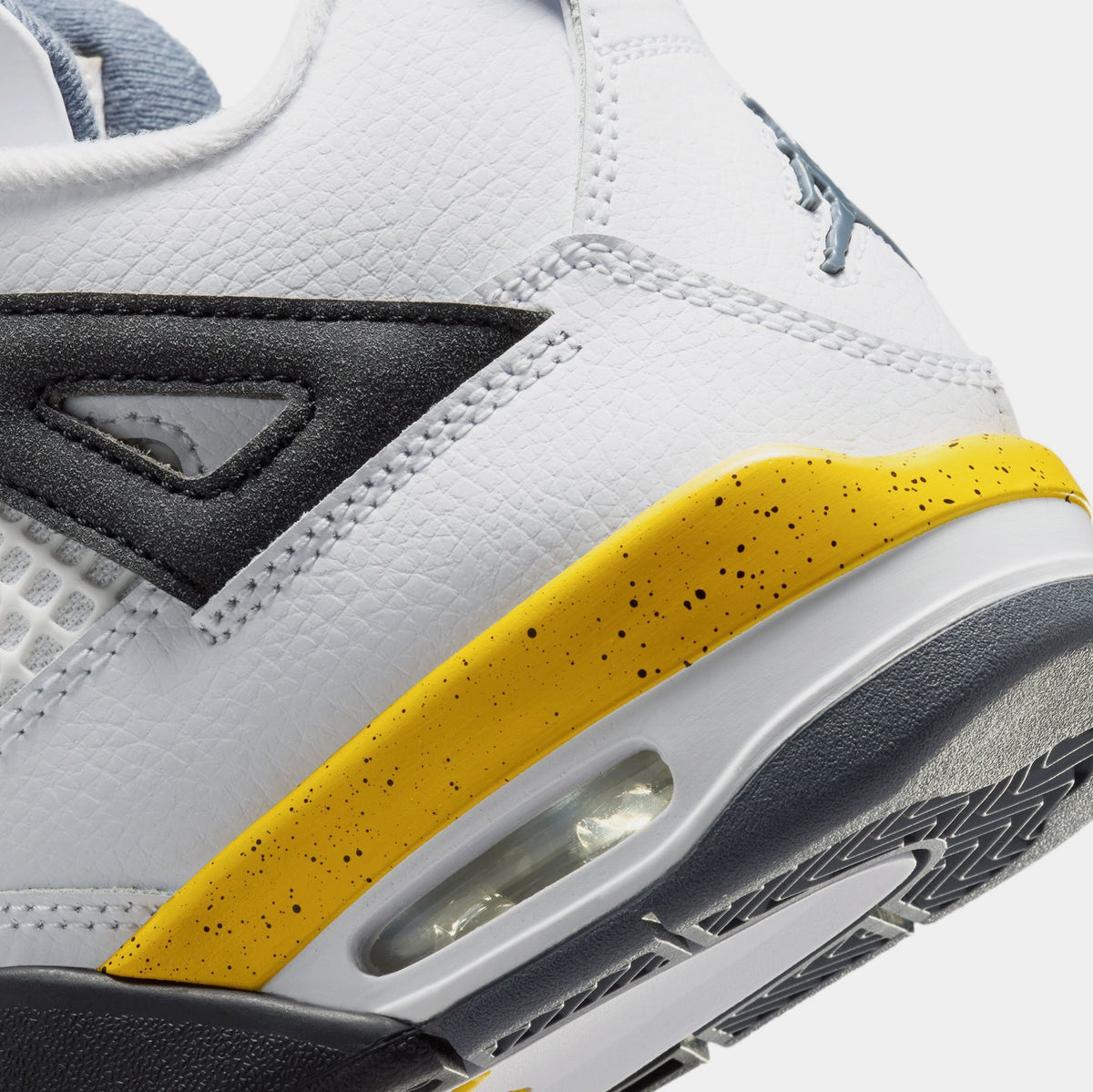 Air Jordan 4 Retro Rare Air Tour Yellow Grade School Lifestyle Shoes (White/Dark Blue Grey/Black/Tour Yellow) Free Shipping
