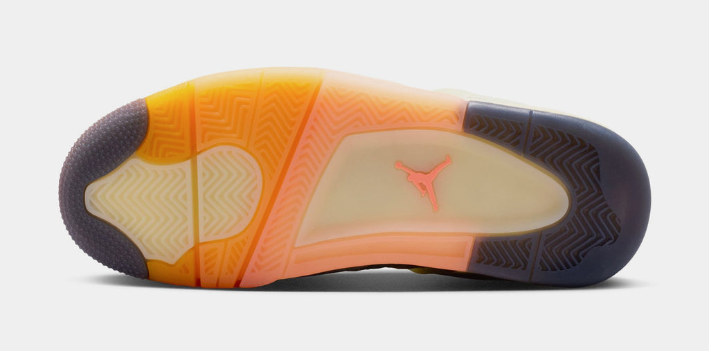 Air Jordan 4 Retro Birds of Paradise Womens Lifestyle Shoes (Coconut Milk/Metallic Gold/Muslin/Bright Mango/Sundial/Black)