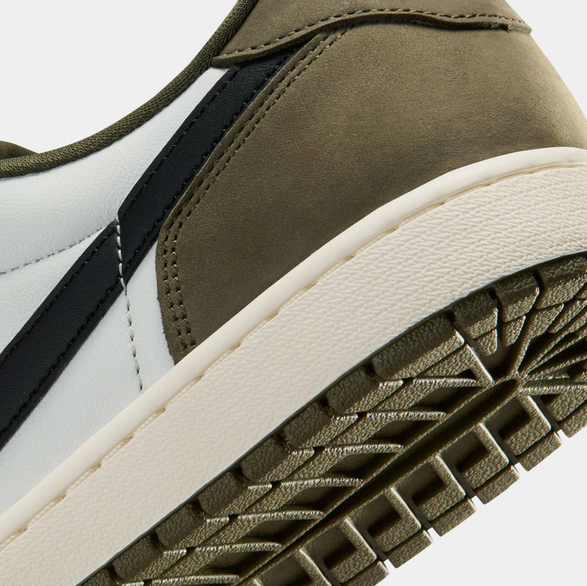 Air Jordan 1 Low OG Medium Olive And Summit White Mens Lifestyle Shoes (Medium Olive/Black/Summit White/Sail)
