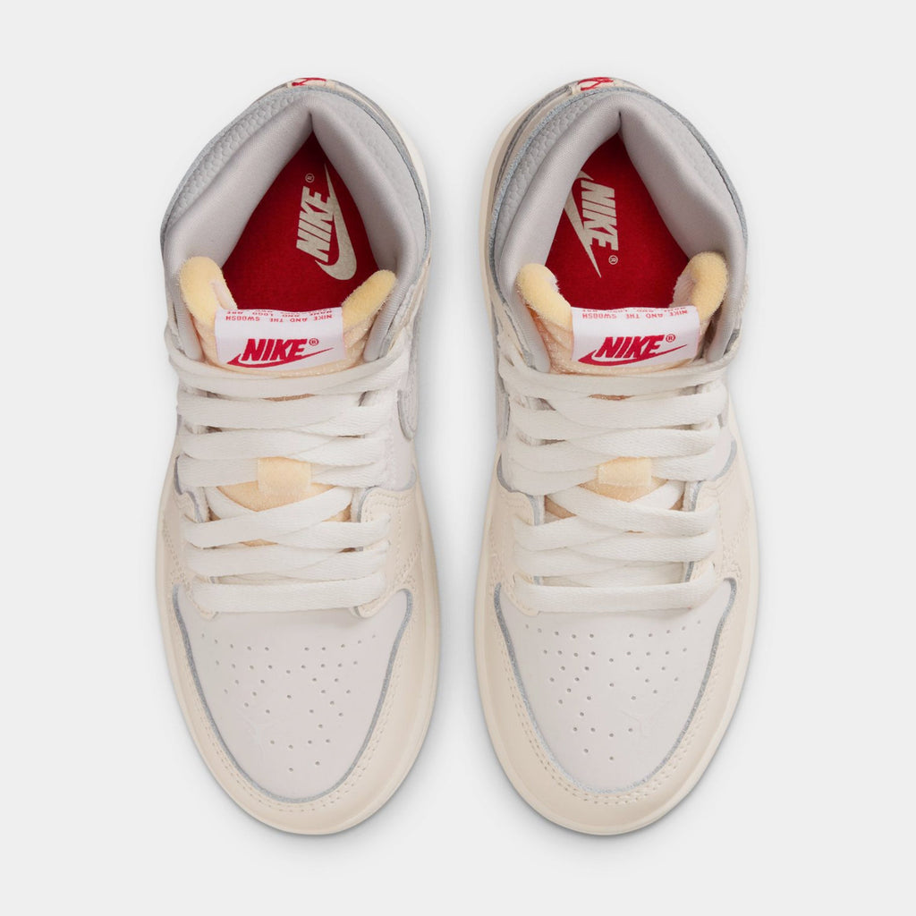 Air Jordan 1 Retro High OG Sail Preschool Lifestyle Shoes (Sail/University Red/Pale Ivory)