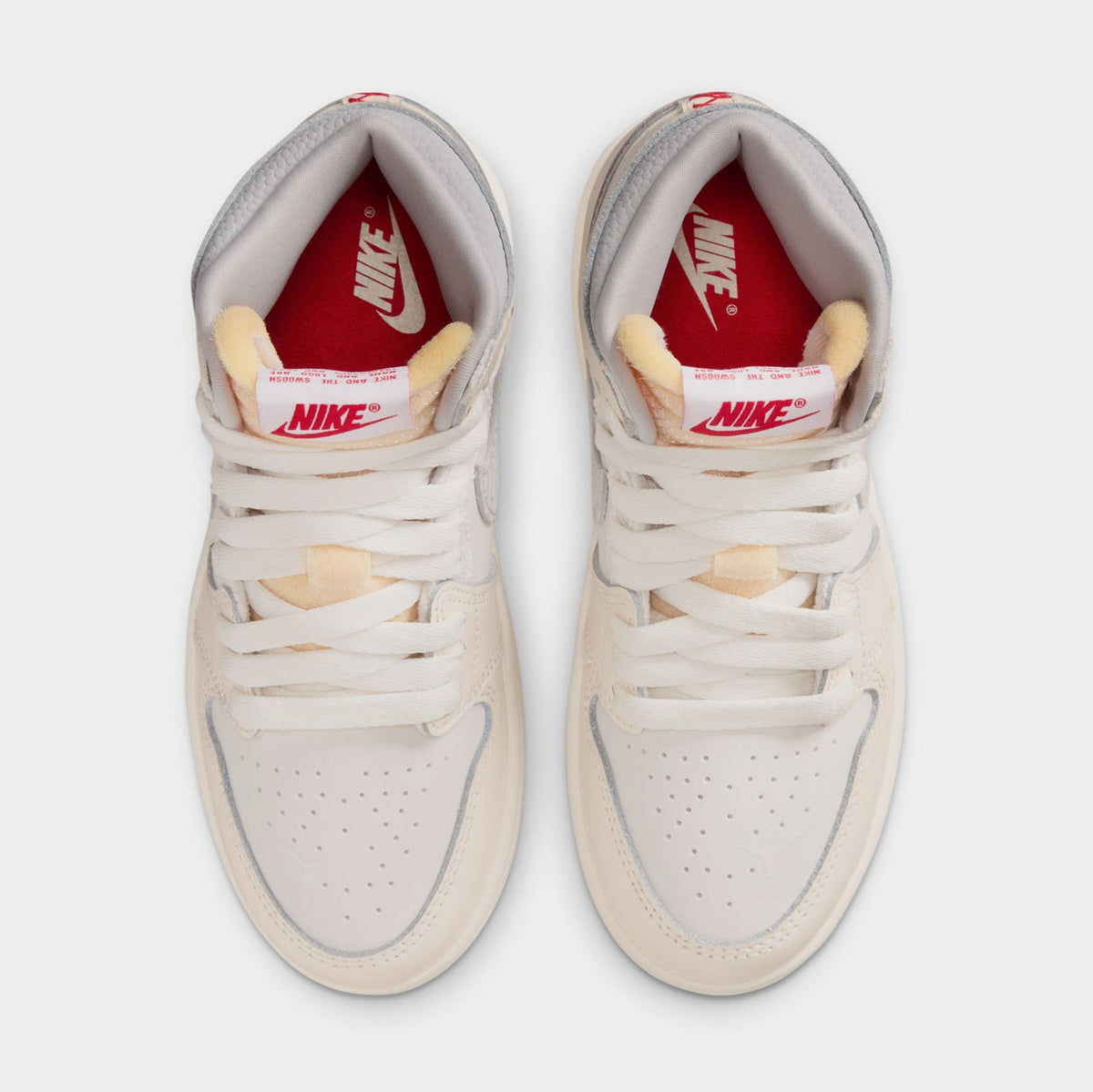 Air Jordan 1 Retro High OG Sail Preschool Lifestyle Shoes (Sail/University Red/Pale Ivory)