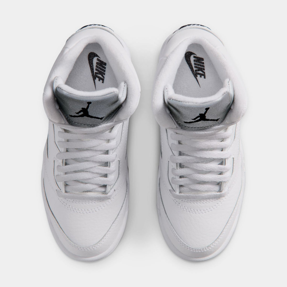 Air Jordan 5 Retro OG White Metallic Preschool Lifestyle Shoes (White/Black/Metallic Silver) Free Shipping