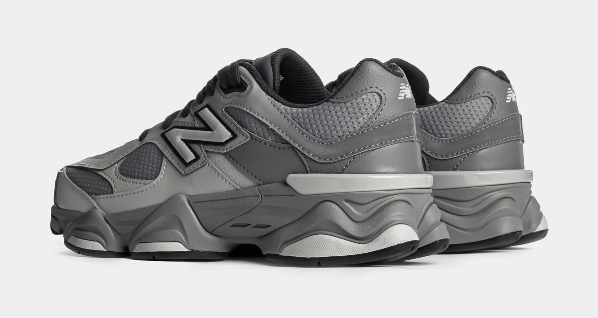 9060 Lace Grade School Lifestyle Shoes (Slate Grey/Harbor Grey)