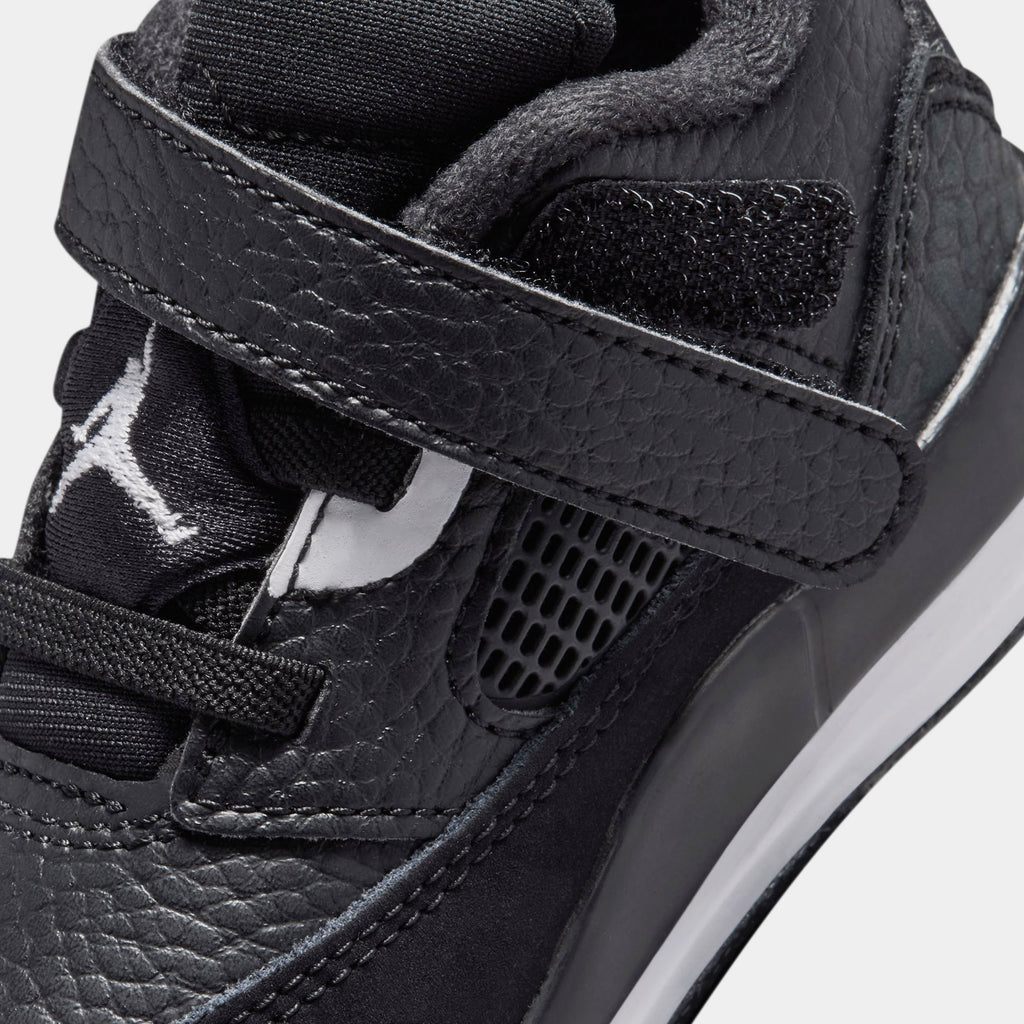 Spizike Low Infant Toddler Basketball Shoes (Black/White/White/Anthracite)
