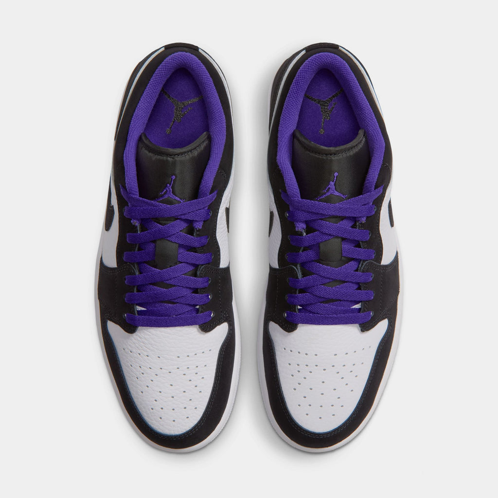 Air Jordan 1 Low Mens Lifestyle Shoes (White/Dark Concord/Black)
