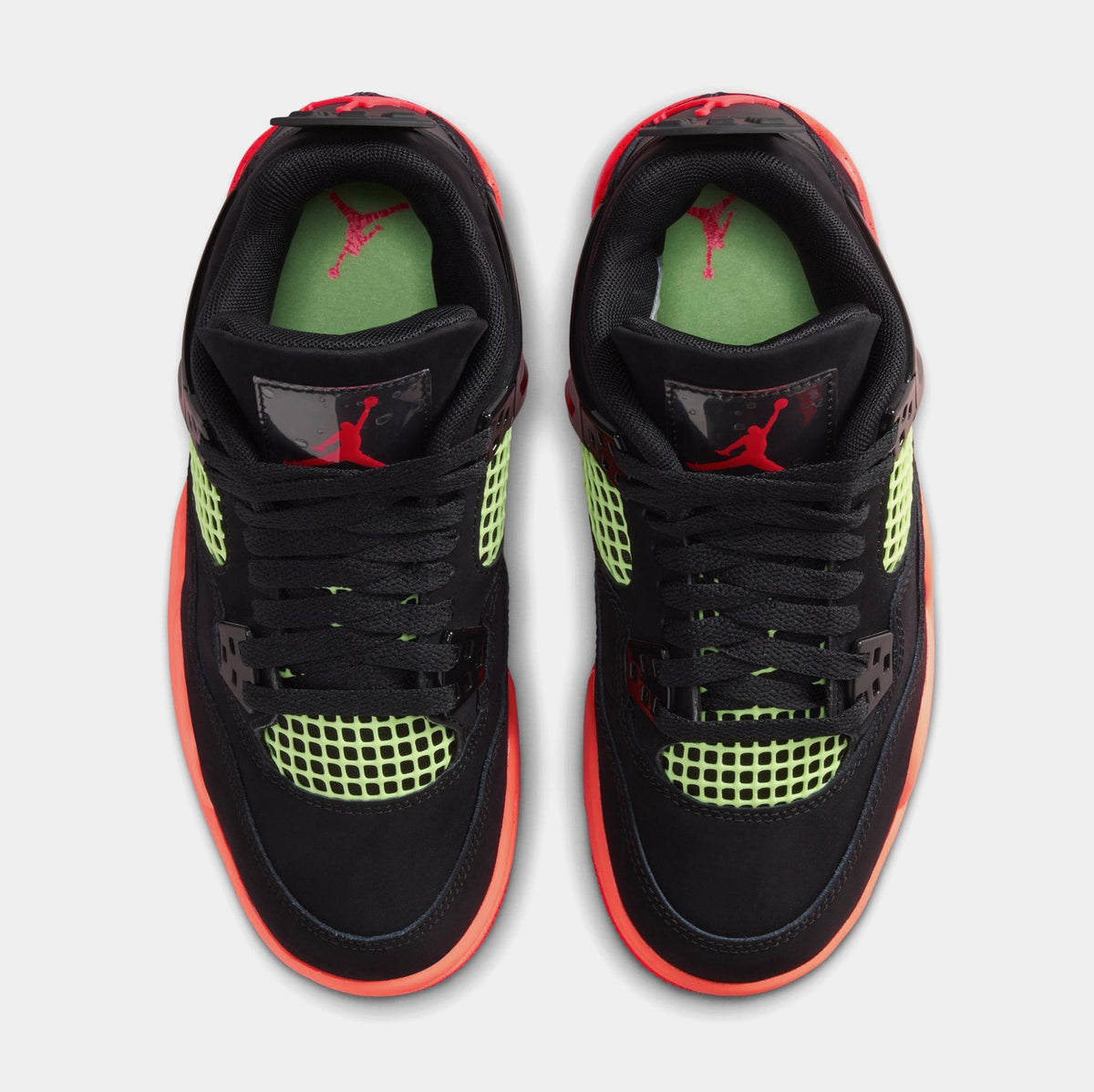 Air Jordan 4 Retro Black Infrared 23 Grade School Lifestyle Shoes (Black/Infrared 23/Bright Mango)
