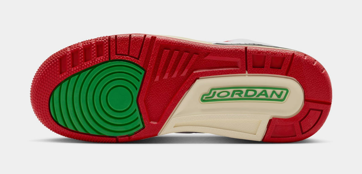 Spizike Low Do The Right Thing Grade School Basketball Shoes (White/Coconut Milk/Black/Varsity Red)