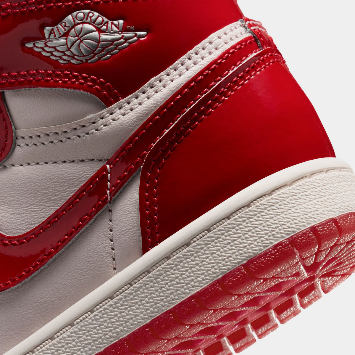 Air Jordan 1 Retro High OG Nails and Grails Preschool Lifestyle Shoes (University Red/Metallic Silver) Free Shipping