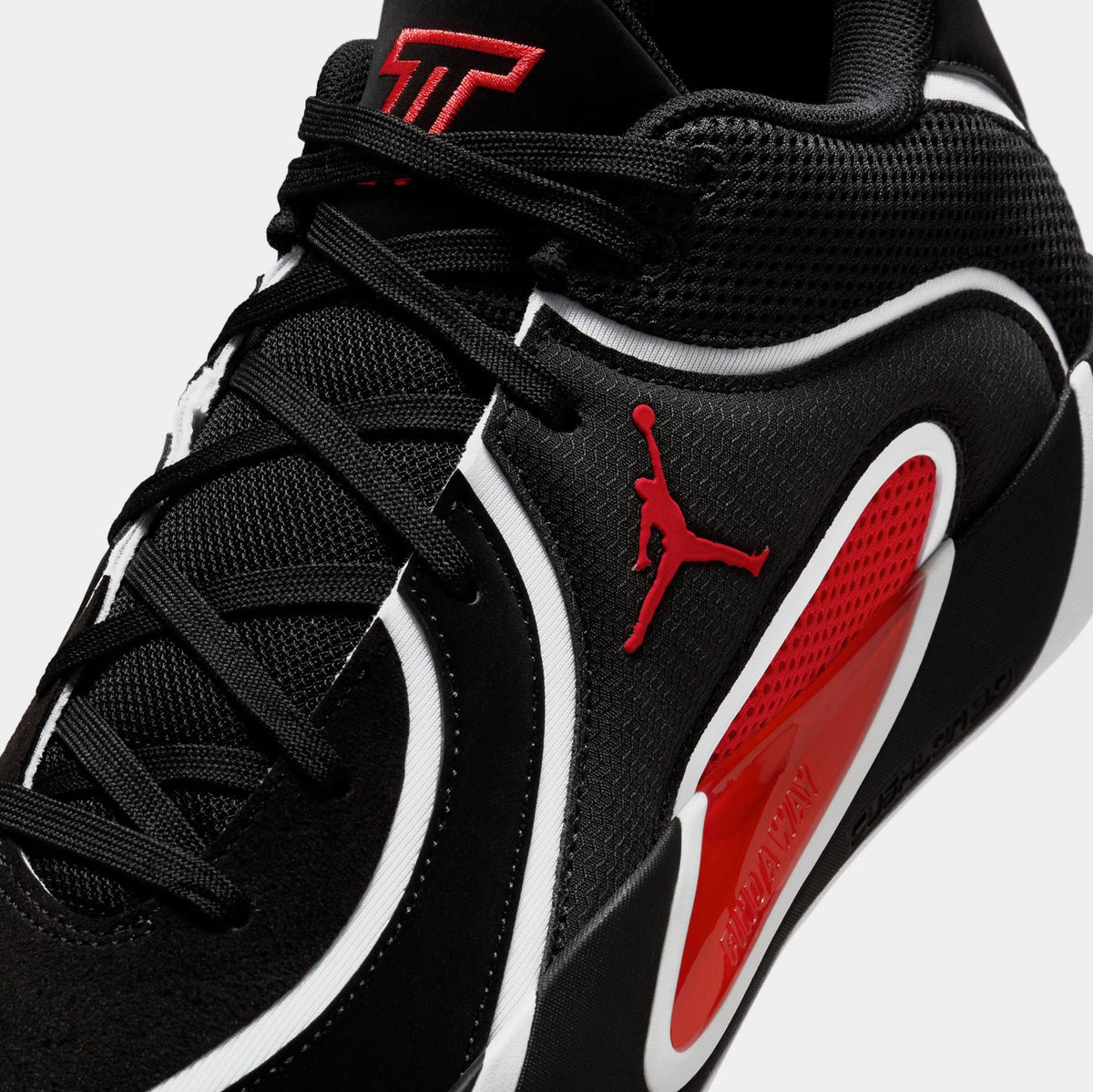 Tatum 4 Mens Basketball Shoes (Black/University Red/White)