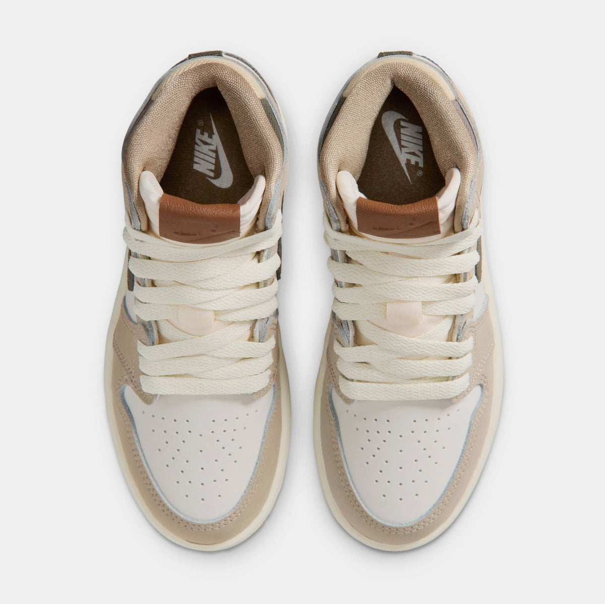 Air Jordan 1 Retro High OG Khaki Preschool Lifestyle Shoes (Khaki/Sail/Coconut Milk/Cargo Khaki) Free Shipping