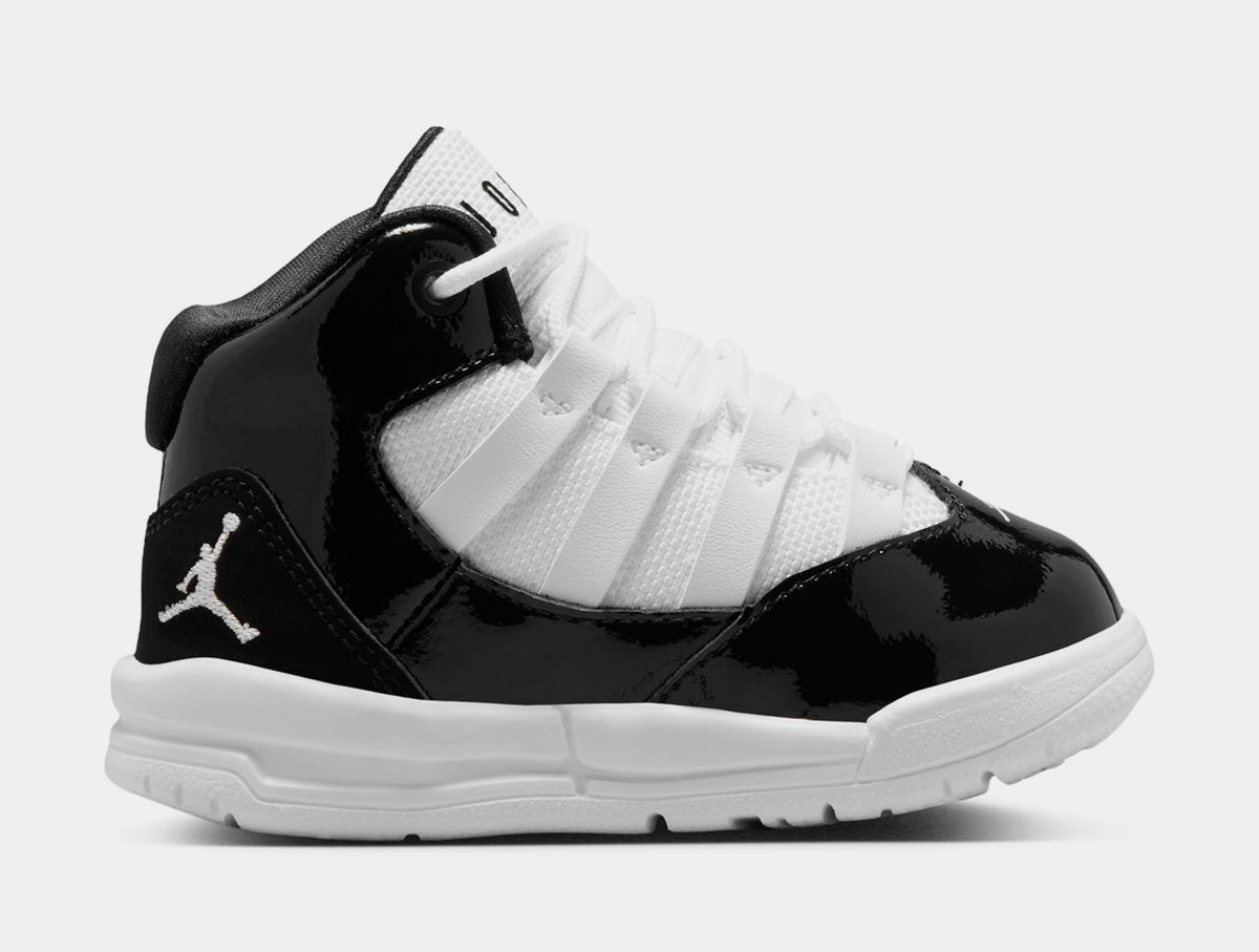 Max Aura Black White Infant Toddler Lifestyle Shoes (Black/White)
