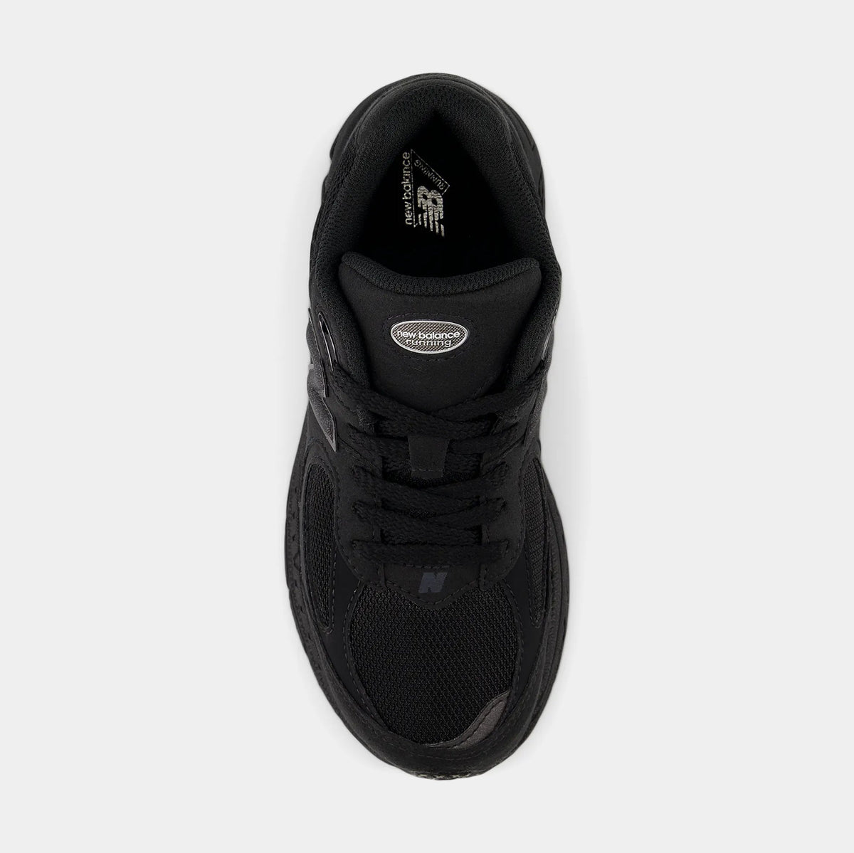 2002R Grade School Running Shoes (Black/Black Metallic)