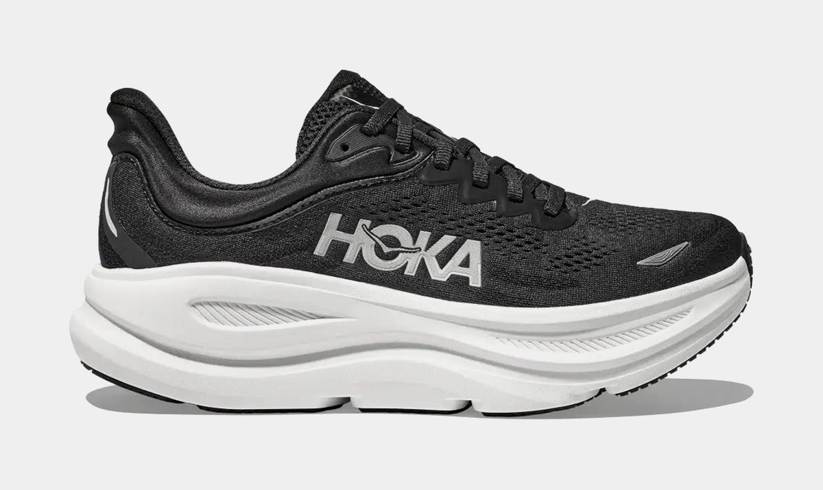 Bondi 9 Mens Running Shoes (Black/White/Black)