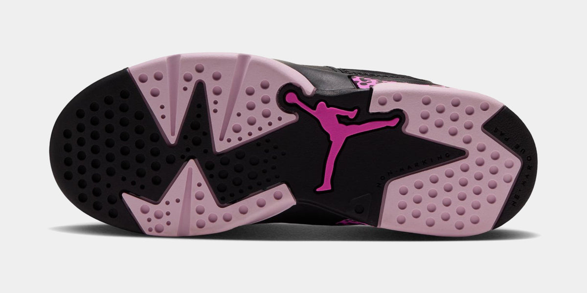 Air Jordan 6 Retro Fearless Preschool Lifestyle Shoes (Black/Laser Fushia/Pink Foam)