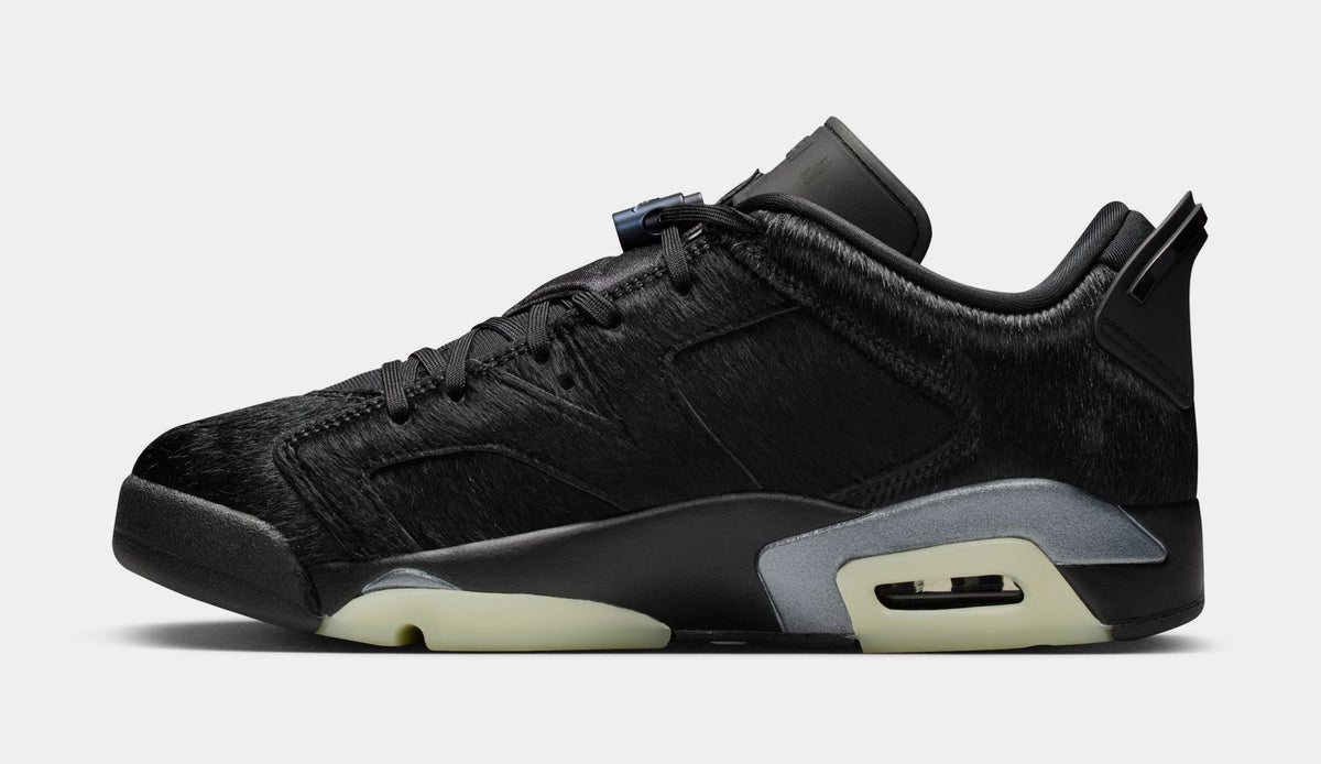 Air Jordan 6 Low Black Out Womens Lifestyle Shoes (Black)